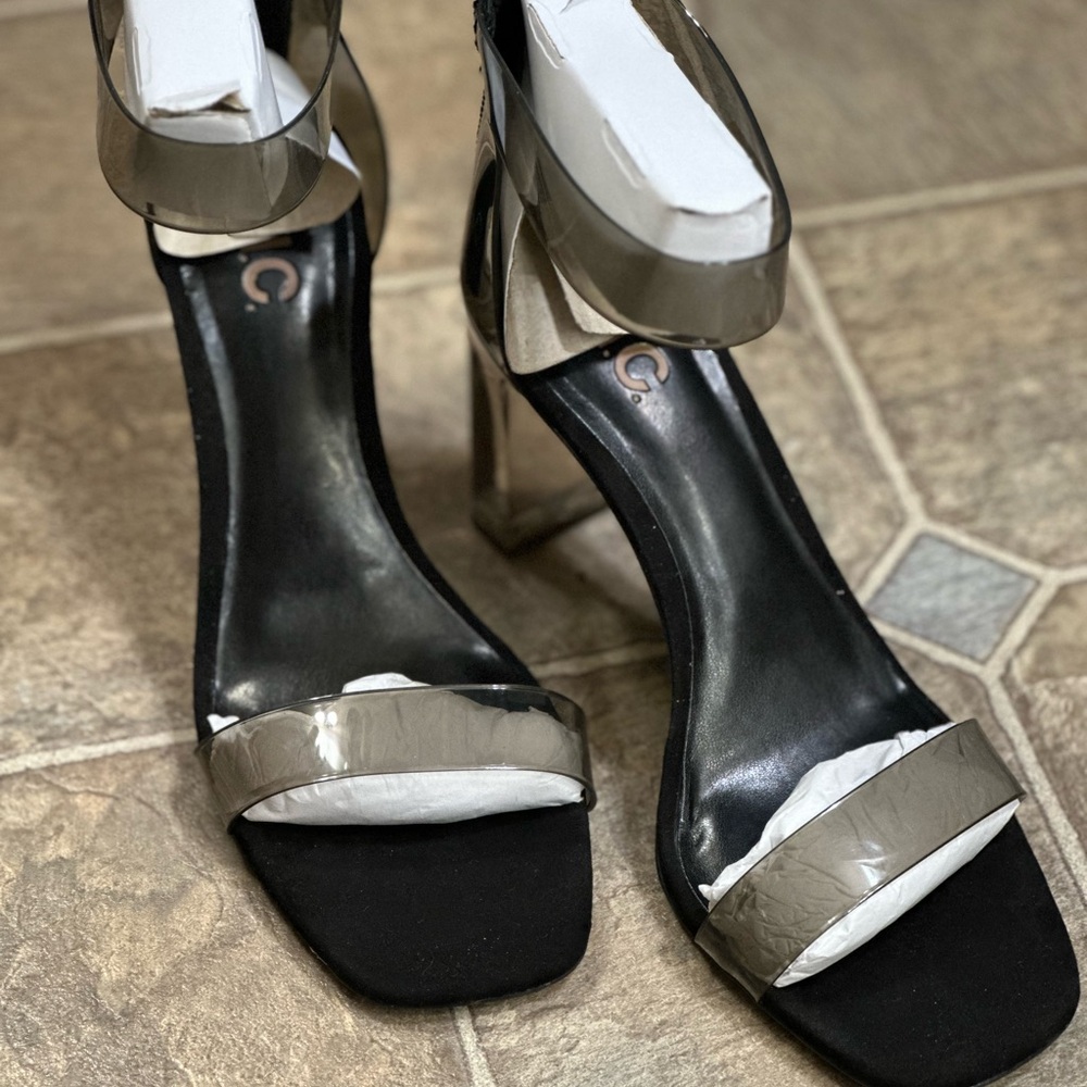 Chic Black Clear INC heels